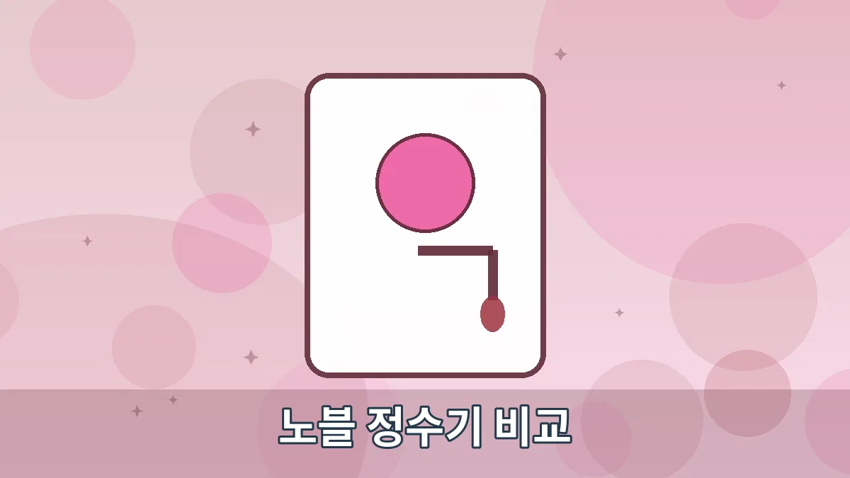 노블 정수기 비교 안내 이미지 4